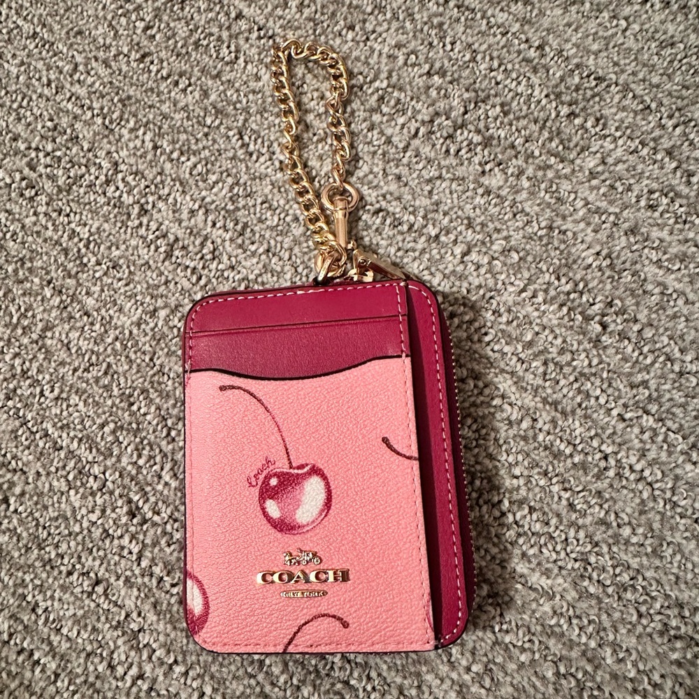 Coach cherry card case